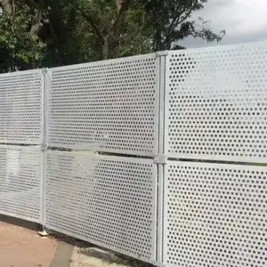 冲孔板围挡冲孔板护栏冲孔板围栏防风护栏防尘围栏厂家