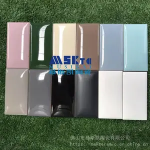 广东厂家直销墨绿色面包砖75X150mm厨卫墙砖奶茶店墙砖餐厅墙砖阳台墙砖吧台墙砖