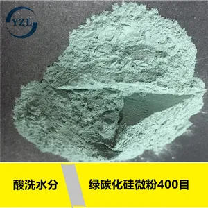 供应酸洗水分绿碳化硅微粉400#研磨抛光光学玻璃