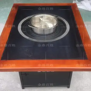 新津厂家直销涮烤一体火锅桌