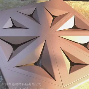 军霸建材 铝板 木纹铝单板 石纹 氟碳漆单板 吊顶墙面装修工程天花幕墙材料