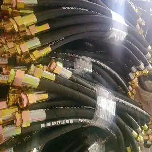 防爆挠性连接管 橡胶护套穿线软管 不锈钢接头挠性管 宏禄