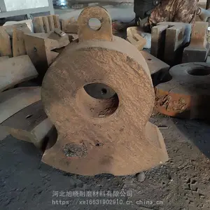 大型金属破碎机高锰钢耐磨锤头Mn13Cr2甩锤