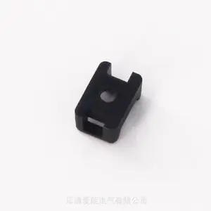 固定头尼龙卡扣螺丝孔尼龙线夹圆孔4*150/5*200黑WSC2 151-00549