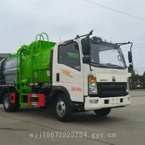 重汽豪沃7方蓝牌餐余垃圾车 潍柴大马力发动机