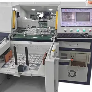全自动双头片对片打孔机 运腾智控 CCD定位 片材加工专精