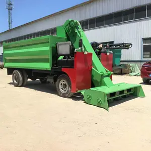 畜牧场自动清粪系统 自走式柴油清粪车 5立方四轮除粪车