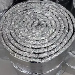 镀锌铁皮防排烟风管包裹20mm耐火0.5h铝箔陶瓷纤维毡现货批发