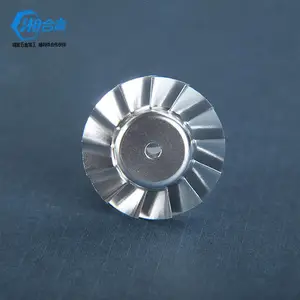 CNC加工铝合金风叶 铝合金叶轮 25mm叶轮有货10元起 五轴加工风叶