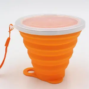 户外便携硅胶折叠杯 运动水壶 南阳硅胶制品厂