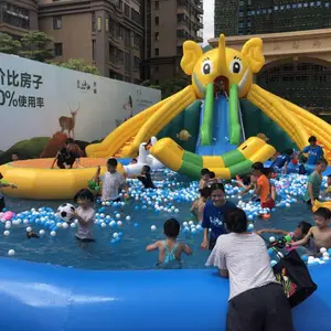 大型水上滑梯出租水上滑道租售充气水上道具深圳出租