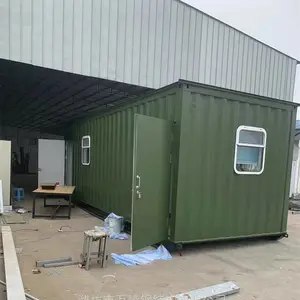 东北雪地野营集装箱房 高端大瓦楞方舱折叠箱房 找山东万隆集成房屋