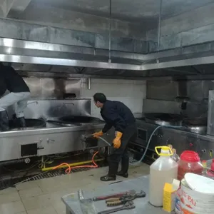 河源市专业清洗抽油烟管道清洗不锈钢烟管油烟网罩风机净化器