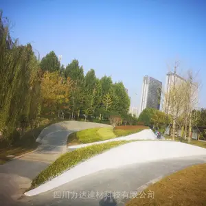 弧形UHPC种植池 月牙型HPC花池 公园混凝土花坛