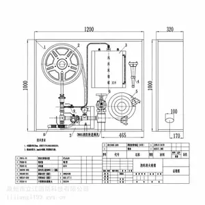 泡沫消火栓箱 PSG30 隧道泡沫消防箱 水成膜泡沫液储罐比例混合器整套