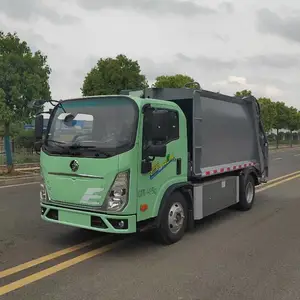 重汽王牌V10蓝牌纯电动6.5方压缩式垃圾车