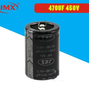 高品质铝电解 牛角焊针电容 470uf450V