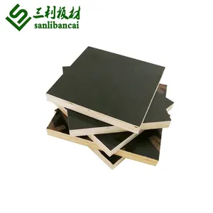 三六尺建筑清水模板河北楼建工程用表面光滑易脱模11mm建筑覆膜板