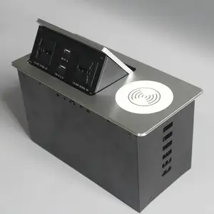 昆明培训室金属插座_高森特五金_国标五孔_防触电_美规_家具