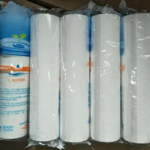 10寸PP棉滤芯130g针刺 1微米5微米PP滤芯纯水机净水器熔喷