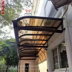 昌平厂家生产铝合金停车棚 庭院遮雨棚 pc 耐力板户外窗棚阳台棚露台挡雨棚