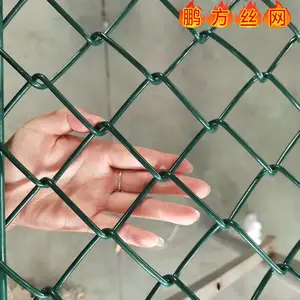 PE包塑不易腐蚀勾花网 高尔夫球场5*5cm孔菱形围网 畜牧养殖围栏