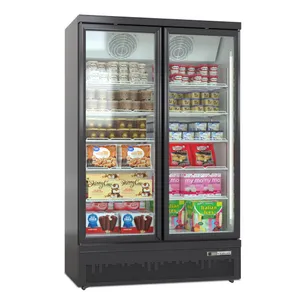 摩雪冷冻展示柜超市商用低温肉类冻品冷柜牛排立式冰箱出口冷柜