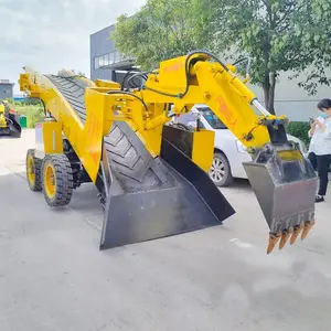ZWY70型轮式皮带扒渣机 矿用挖掘式装载机 实芯轮胎电启动