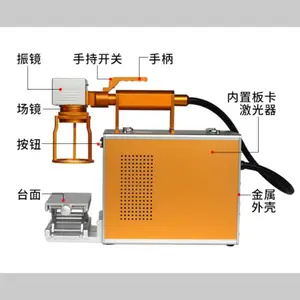 便携式激光打标机刻字 恩耐小型光纤激光机恩耐激光镭雕机