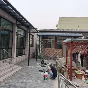 北京众扬伟业定做铝合金雨棚 别墅无声雨棚订做安装