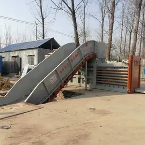 华龙畅兴 160吨方管伺服系统卧式打包机 山东曹县场地