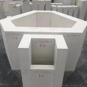 出售 耐火材料锆质捣打料 电熔玻璃窑炉AZS锆刚玉砖