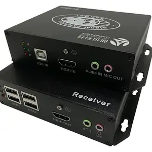 朗恒IPHE-120UAS(HDMI+USB2.0+双向音频4K高清120米高速延长器
