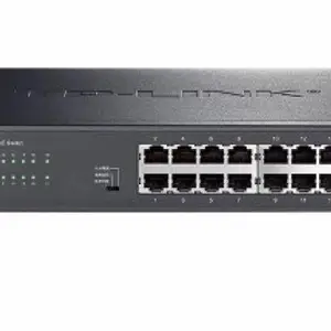 普联TL-SL1218P 16口PoE交换机AP安防视频监控摄像头千兆以太网交换机