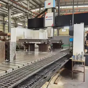 二手纽威3080龙门加工中心 纽威8米数控龙门 99新 带角铣头 刀库 方滑枕