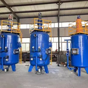 全自动反冲洗纤维球过滤器 核桃壳过滤器 活性炭无烟煤过滤器吸附力强