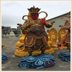 正圆玻璃钢四大佛像厂家　木雕四大生产厂家