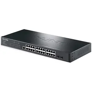 TP-LINK全千兆二层核心网管交换机TL-SG3226划分VLAN汇聚四元绑定