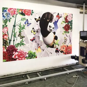 智能3d墙体彩绘机喷绘机室内背景户外广告印刷宣传围墙5D打印设备