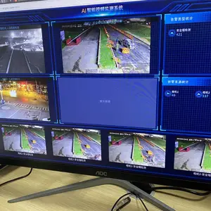 AI智能行为分析 8路4路视频流监控系统 智慧工地视频监控