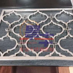 定制铝板雕刻切割花纹铝雕刻 金属屏风浮雕 景旺丰牌