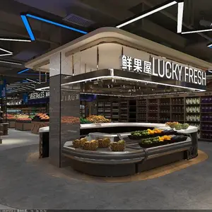 广州超市装修 广州超市设计装饰 生鲜生活便利超市装饰设计公司