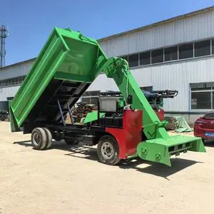 机动三轮除粪车 奶牛场自动清粪机 液压自卸运粪车