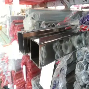 304不锈钢矩形管 75*25方通 拉丝方管40*20扁管