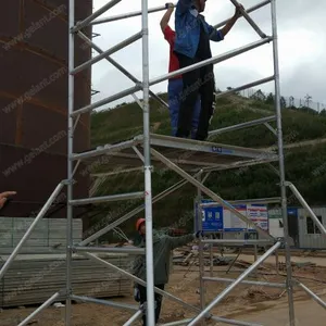 建筑安全施工专用脚手架,格栏特铝合金脚手架