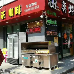 重庆万宏大排档专用 木炭无烟烧烤车 目测无烟 点焊 WH-SYK6兄弟烧烤御用美食烧烤炉
