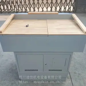 定制班班通讲台钢制多媒体桌子高中大学教室老师多功能发言演讲台