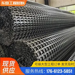 双向塑料土工格栅双向拉伸格栅养殖池塘堤坝防渗土体拉结防护网