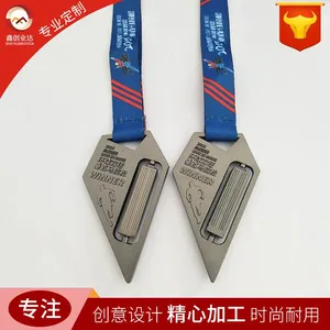 供应深圳厂家旋转奖牌定制 锌合金电镀古锡奖牌