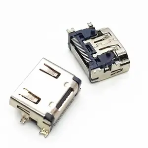 HDMI ����ȫ��ʽĸ�� 19PIN A�� 90�� �Ľ����� ����SMT ����